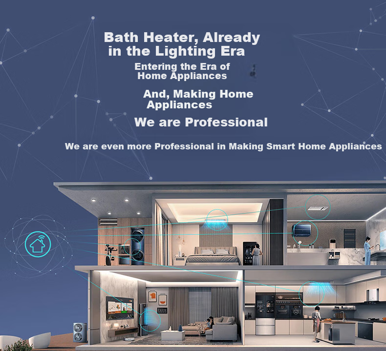 Haier Smart Bathroom Heater, Full-Screen Series, Heat Energy Ring Sterilization Lighting Exhaust Integrated Warm Air Blower S360L for Suspended Ceiling 1