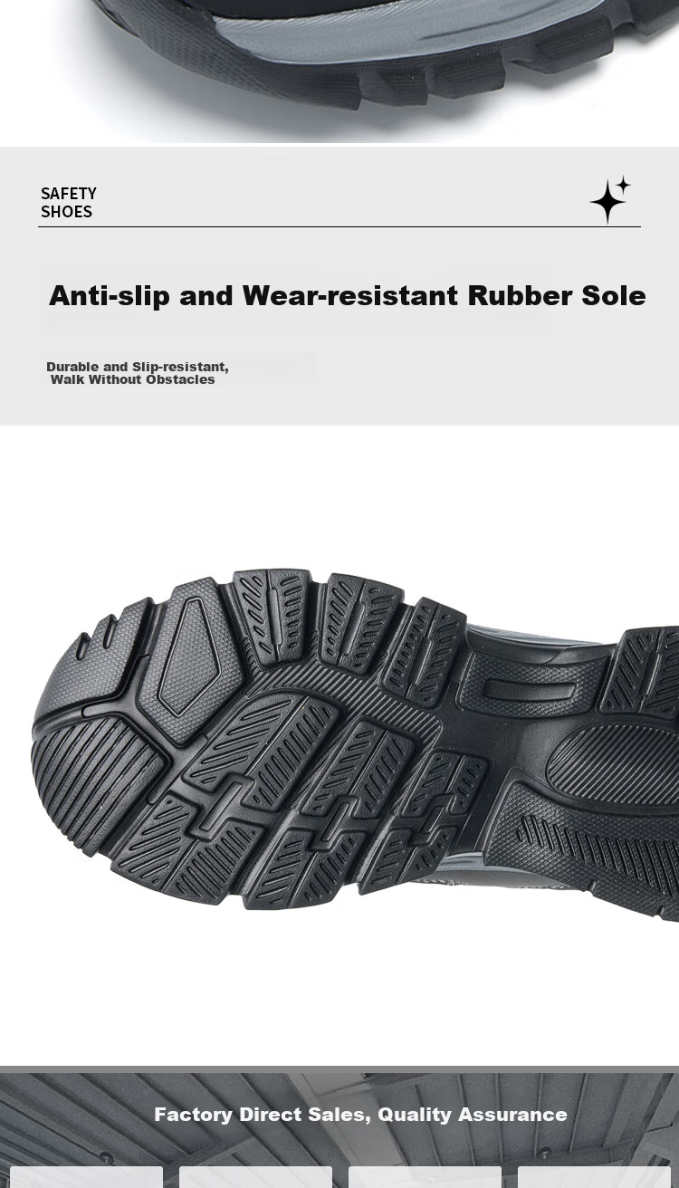 Dinggu Safety Shoes for Men, New Style, Odor-Resistant, Anti-Smashing, Puncture-Resistant, Safety Work Shoes, All-Season Model 1012hui39 5
