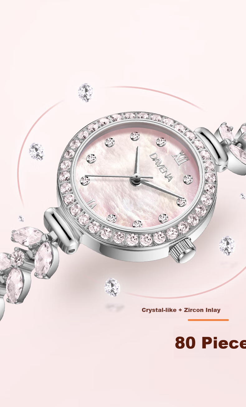 Davena [Celebrity Style] Tiweina Mermaid Watch, Women's Small Dial, Elegant Luxury Wristwatch, Gift for Girlfriend 1