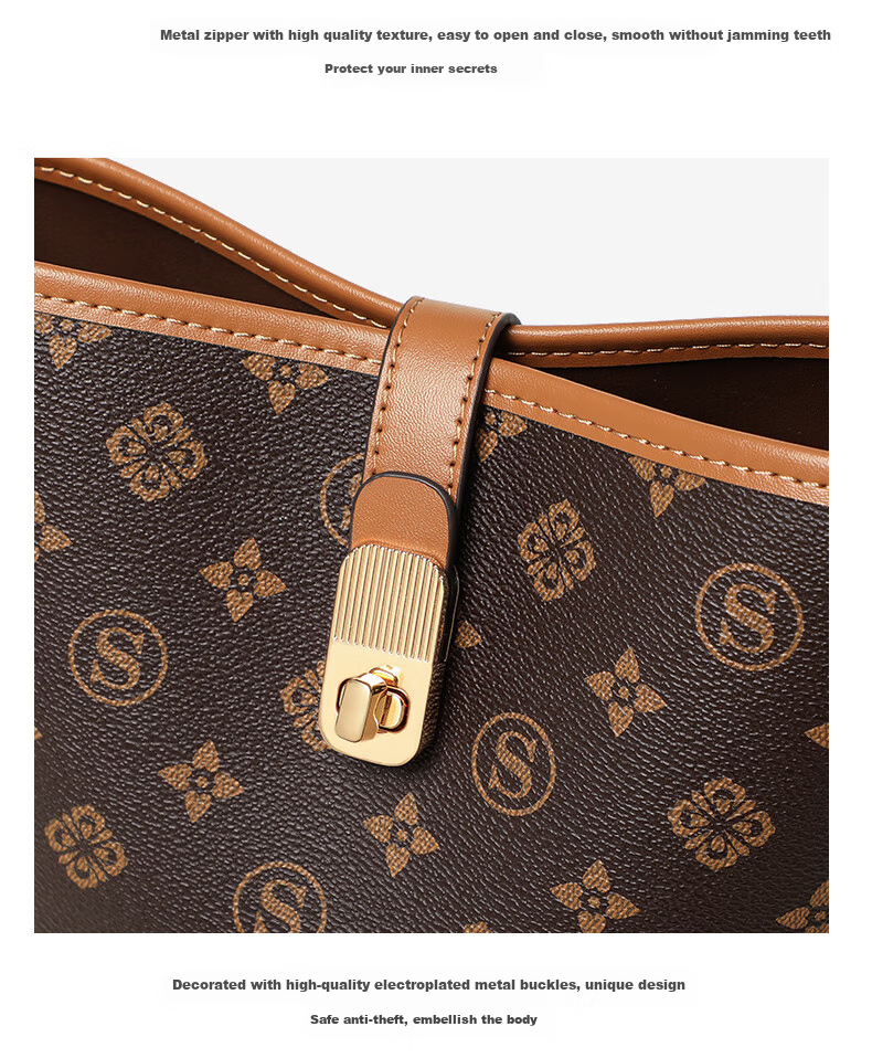 Aiqinghai Handbag, Women's Shoulder Crossbody Bag, Tote Water Bucket Bag, Luxury Brand, Birthday And Mother's Day Gift, Practical Present for Mom 12