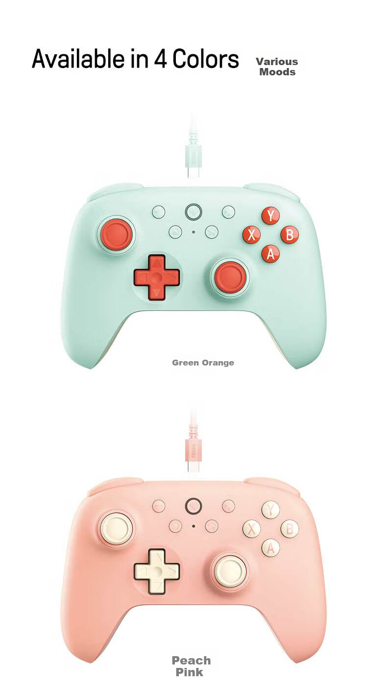 8BitDo Hunter 2 Youth Edition Wired Dual Hall PC Steam Android Game Controller for Monster Hunter 3, Arknights Zero, Monster Hunter: World, Genshin Impact, Pokemon Legends 18