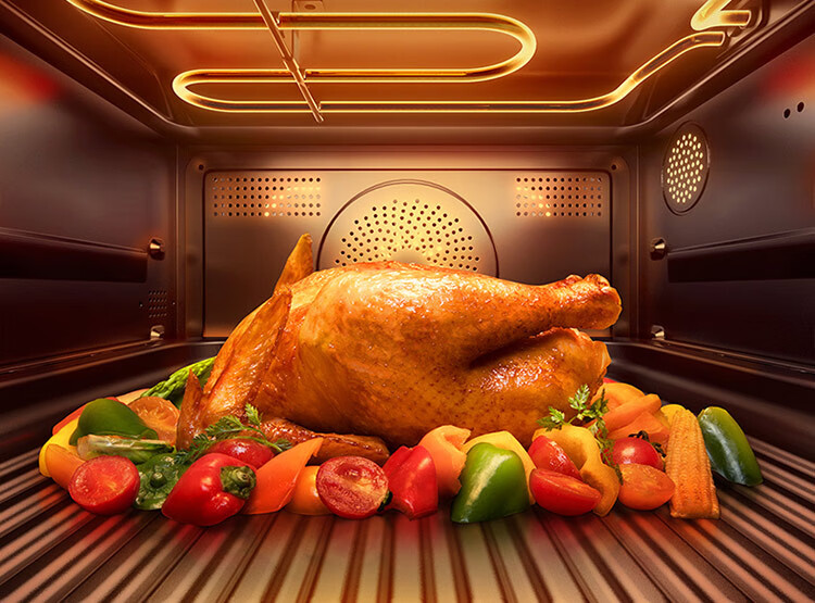 Mijia Xiaomi Smart Multi-Function Steaming, Baking, Frying And Stewing Machine 28L, Variable Frequency Microwave Oven Air Fryer Steamer Oven, Ceramic Inner Pot, Steam Exhaust Outside, First-Class Energy Efficiency P1 30