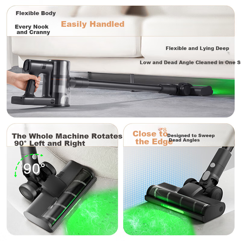 苏泊尔（SUPOR）【国家补贴】吸尘器家用无线手持大吸力大功率光照显尘长续航宠物家庭适用节日礼物C10 PLUS-L