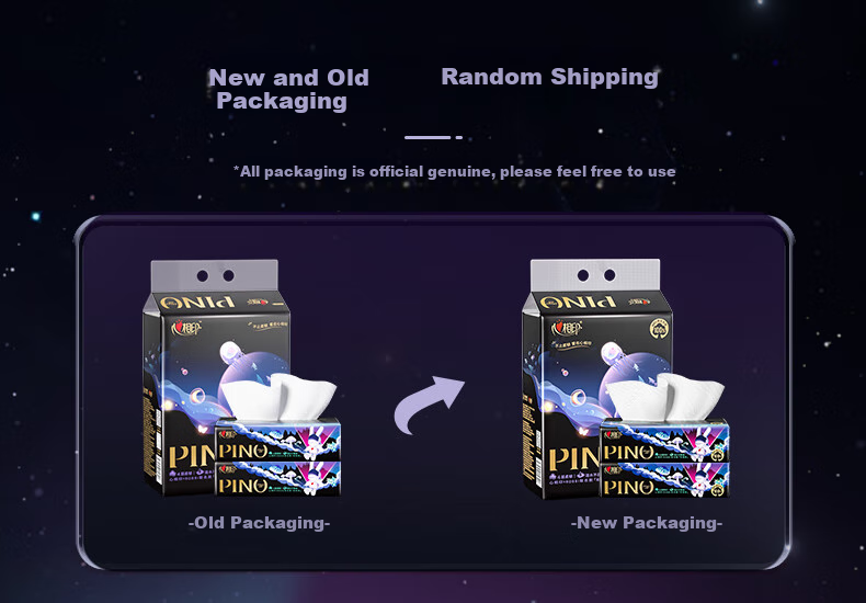Mind Act Upon Mind Facial Tissues, Pinno 4-Ply 80 Sheets*4 Packs, Thickened And Enlarged M Size, Tissues, New And Old Styles, Toilet Paper Tissues 1