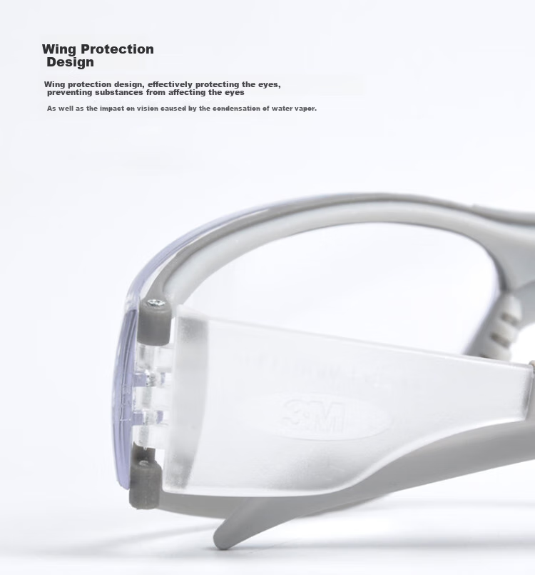 3M Safety Goggles, Cycling Windproof Dustproof Protective Eyewear, Industrial Cutting Anti-Marring Splash Impact Protection 11228, 1 Pair 3