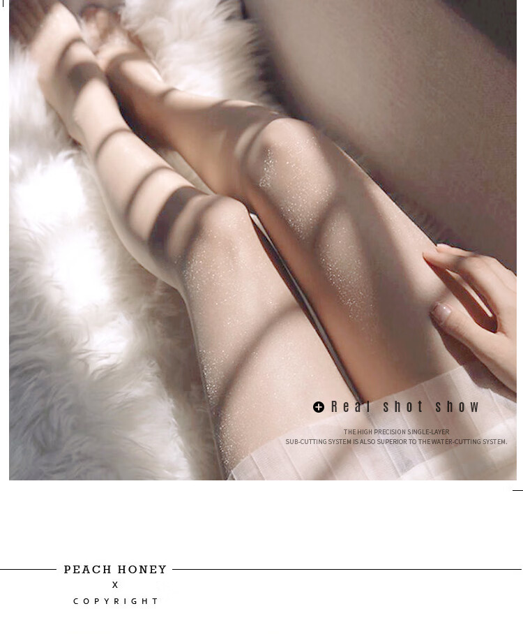 LangSha Luminous Silk Stockings for Women, Summer Thin Pantyhose, Sexy Invisible Base Layer Long Socks, Black 2 Pairs, One Size Fits All 16