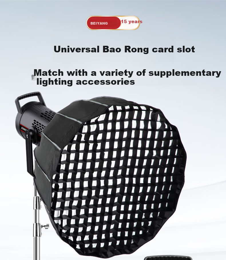 Beiyang SL300III Live Streaming Fill Light, Photography Camera Lighting, 300W Professional Live Streaming Beauty Light, Spherical Lamp, Deep Throw Light, Portrait Video Soft Light, Film And Television Shooting Light 37