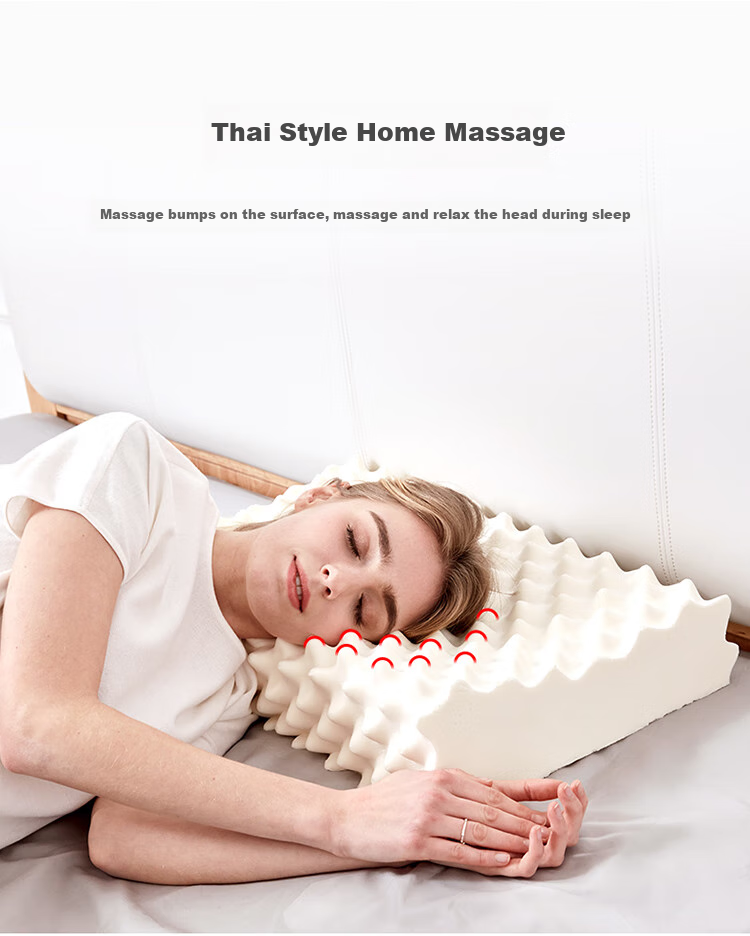 AiSleep Pillow, Extra-Large Particle Thai Latex Pillow, Imported Natural Latex Pillow, Adult Massage Cervical Pillow Core 6