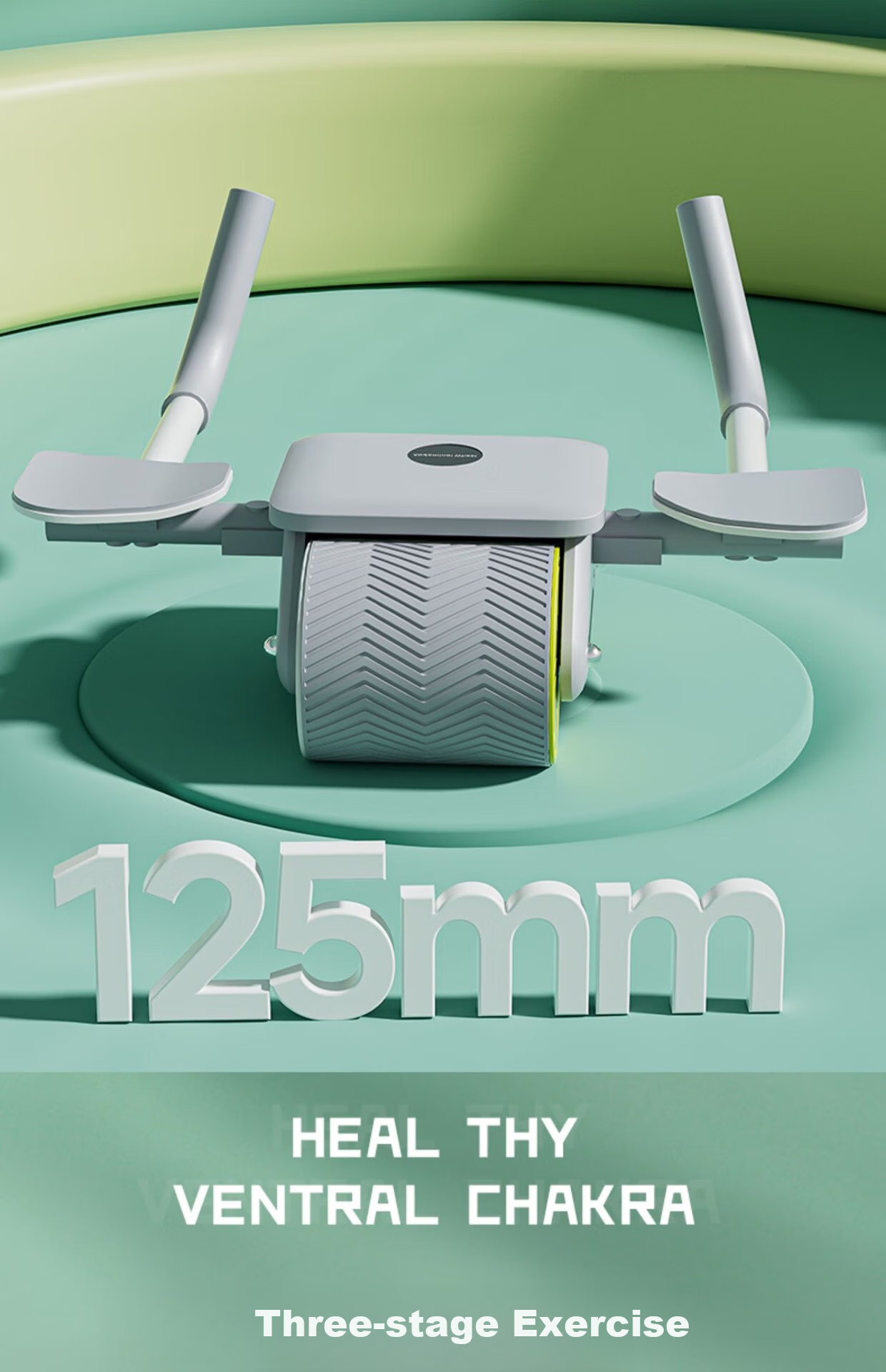 INVUI Ab Wheel with Elbow Support, Automatic Rebound Abdominal Wheel, Ab Exercise for Men And Women, Belly Fat Reduction Tool, Fitness Equipment 9