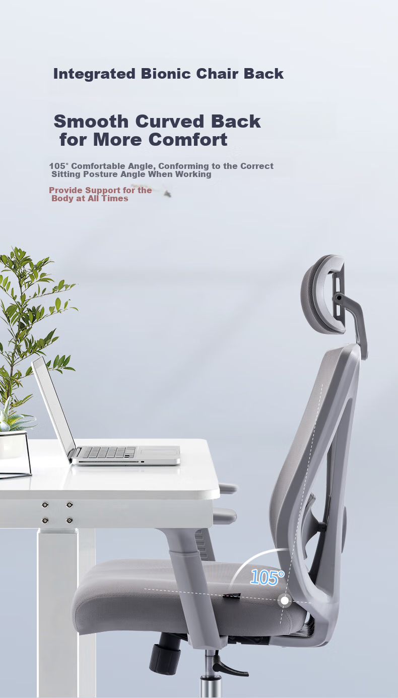 BECAUSES Ergonomic Chair, Comfortable for Long Sitting, Computer Chair, Reclining Office Chair, Gaming Chair, Study Chair, Streamer Chair 0815H 6