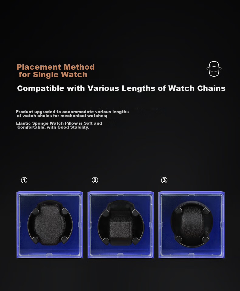 DrikLux Watch Winder, Mechanical Watch Home Use Anti-Magnetic Watch Winder, Automatic Watch Self-Winding Device, Rotating And Coiling Small Storage Watch Box 5