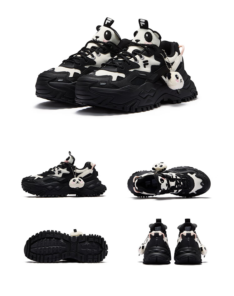 FILA FUSION BIANCO Cute Candy Animal Zoo Platform Casual Dad Sneakers 27