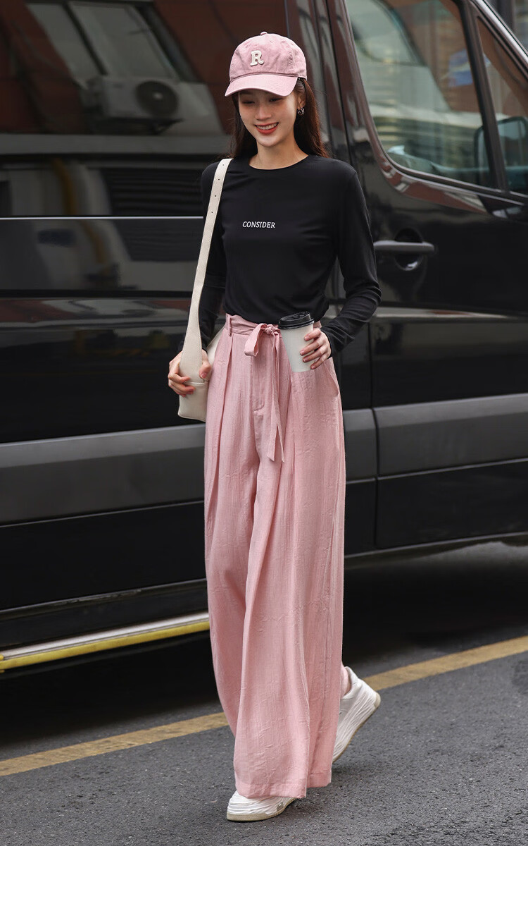 Dme [Lazily Casual Pants] Autumn Style, Relaxed Fit, Textured Design, Versatile Casual Pants for Wome 22
