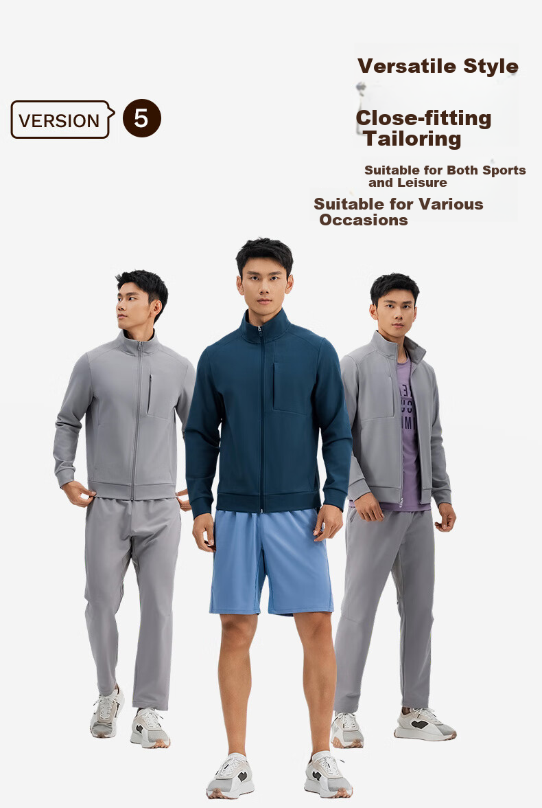 DECATHLON Sports Jacket, Quick-Drying, Breathable, Rainproof, Waterproof, Warm, Windproof, Fitness Windbreaker-4984086 7