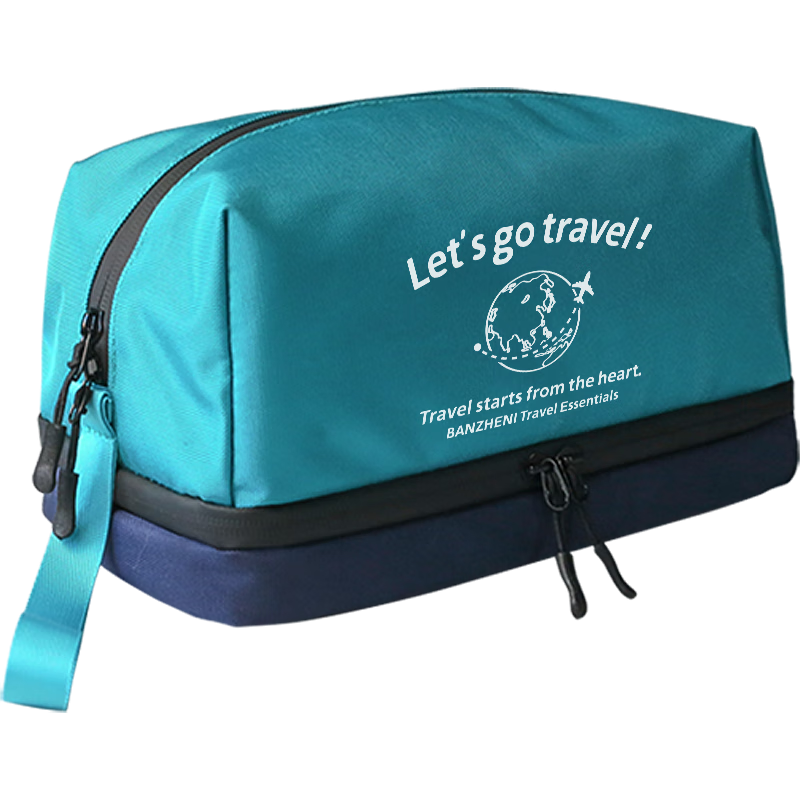 Banzheni Toiletry Bag, Unisex Travel Fitness Swimming Makeup Storage Pouch, Underwear Organizer for Business Trips, Wet And Dry Separation, Waterproof Large Capacity