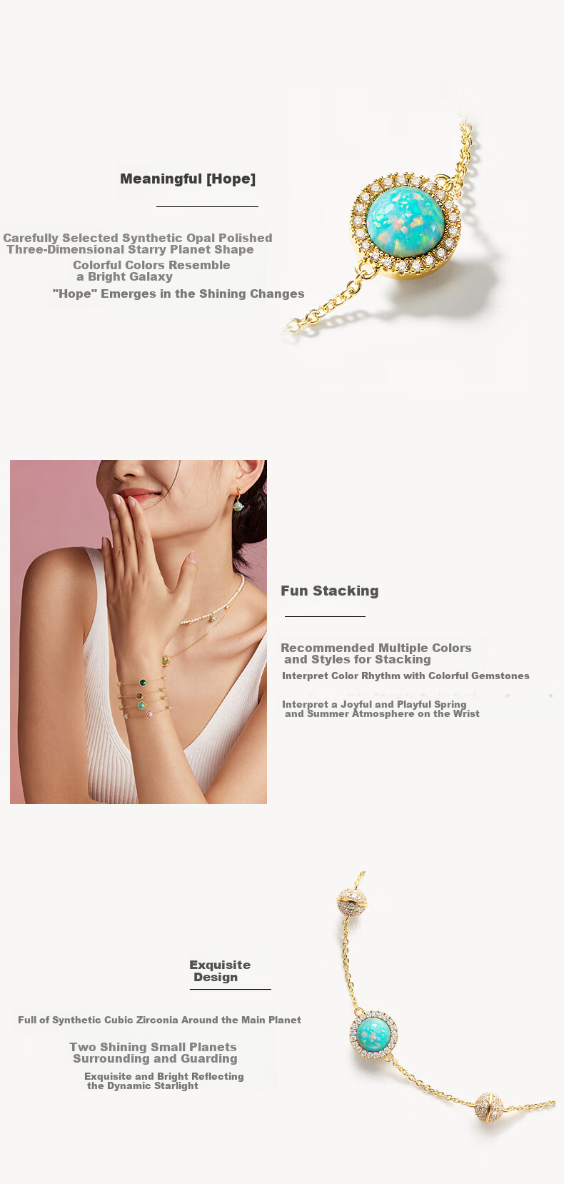 LOLA ROSE Sun-Centric Series Bracelet for Women, Birthday Gift for Girlfriend, Wife, Or Best Friend 3