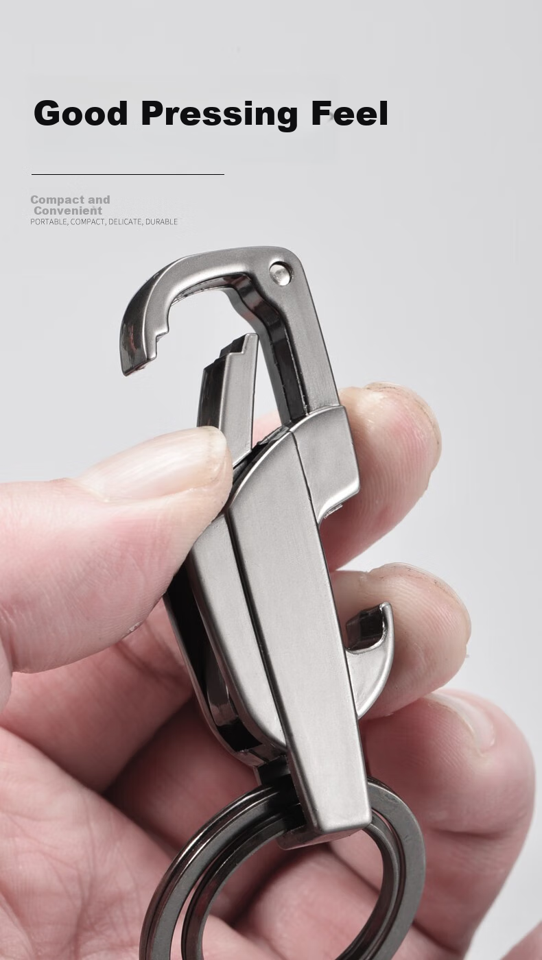Jinlongxing Keychain with Mini Knife, Multi-Functional Bottle Opener, Express Knife, Key Pendant, Metal Key Ring A1067 3