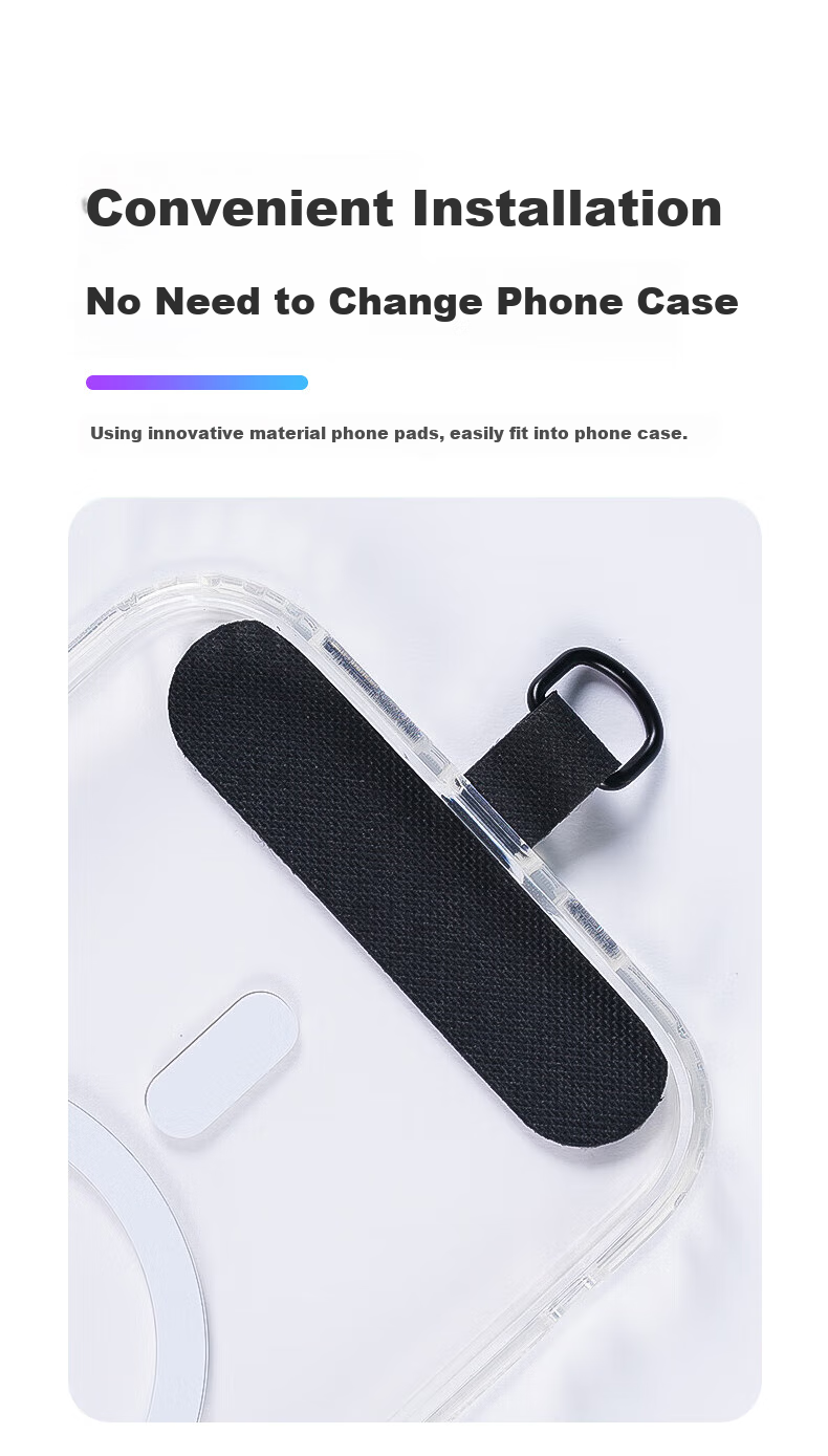 ALittleFlower Phone Lanyard, Neck Strap, Crossbody Strap, Thickened Accessory Case, Outdoor Anti-Theft Cord, Sports Travel Camera Phone Chain, Suitable for Huawei Mate 80/X7 Series, Zebra White Long 5
