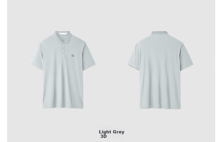 HLA Polo Shirt for Men, Lightweight Business Casual Stylish Quick-Dry Large Size Short Sleeve for Summer 11
