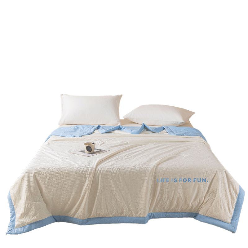 MINISO Ultra-Soft Bubble Soybean Quilt, Summer Comforter, Air Conditioning Blanket, Dormitory And Home Use Double Summer Cool Quilt, 200x230cm