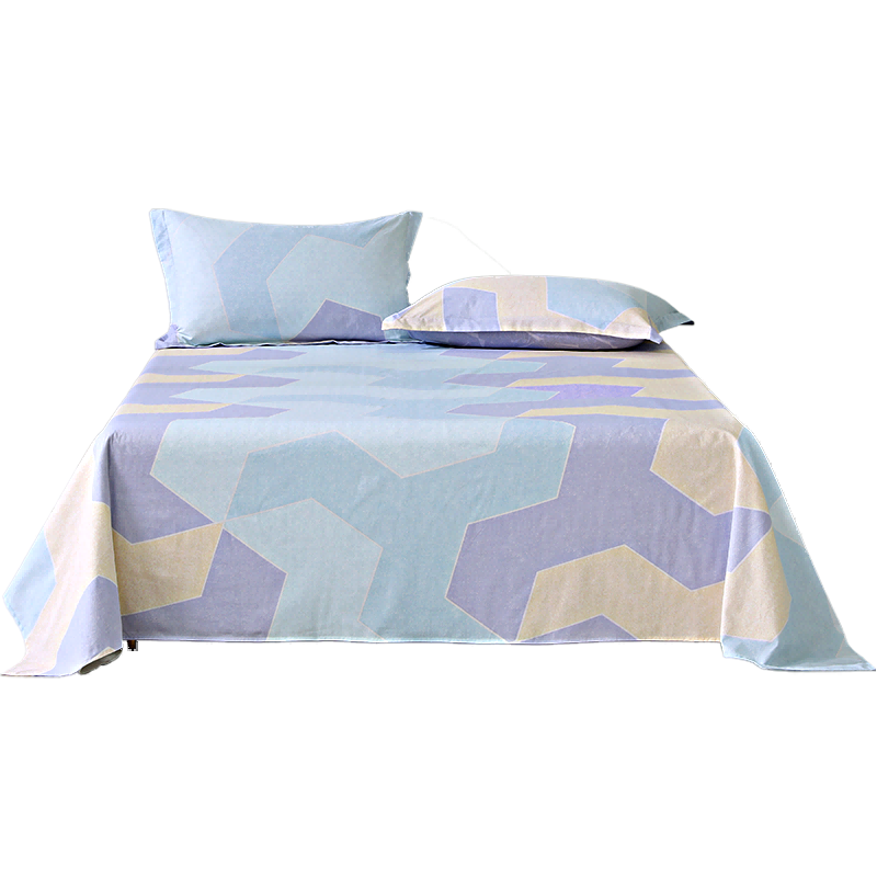 Bailisi, Produced by Shuixing Jiafang, 100% Pure Cotton Bedsheet, Single Piece, Dormitory Single Bed Sheet, All-Cotton Bedspread, Bed Cover, Bedding