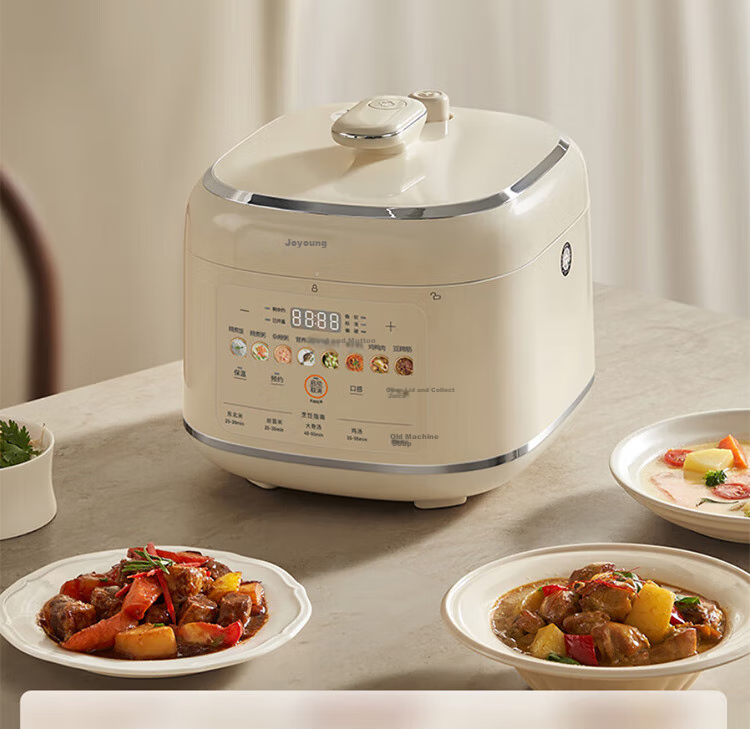 Joyoung Household Dual-Layer Electric Pressure Cooker, Non-Coated Steel Pot Electric Rice Cooker, 1600W Super High Heat Cooking Pot Y-50H310 25