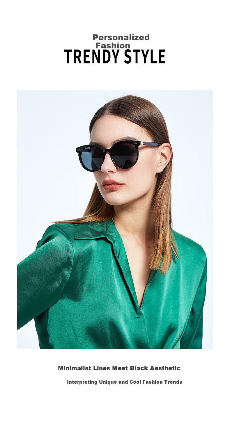 Angelamiao Sunglasses for Men And Women, Fashionable Large Frame Sun Protection UV-Resistant Glasses with Nylon Polarized Lenses, Square Frame 2