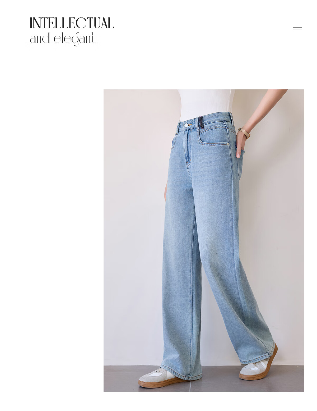 Chushen Spring Autumn Women's Classic Vintage High Waist Straight Loose Slim Casual Denim Jeans S51N057 9