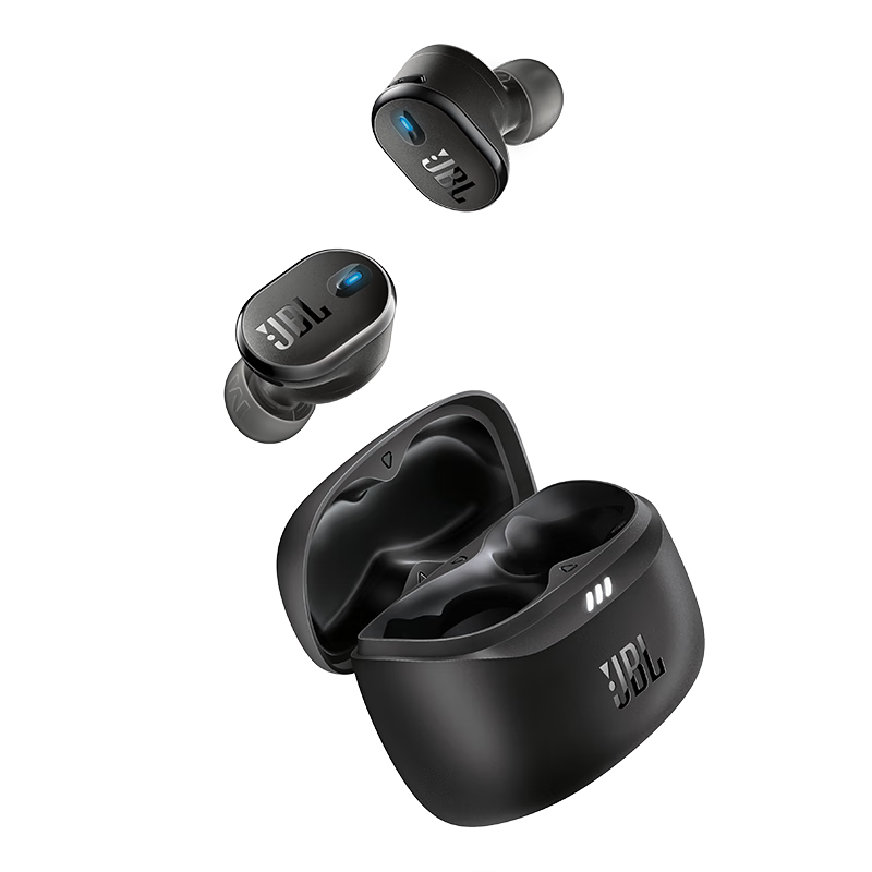 JBL TUNE BUDS2 New Wireless Bluetooth Earphones, Liulidou Second Generation, Ultra-Long Battery Life Noise-Cancelling Headphones, Compatible with Huawei And Apple Phones, Matte Black