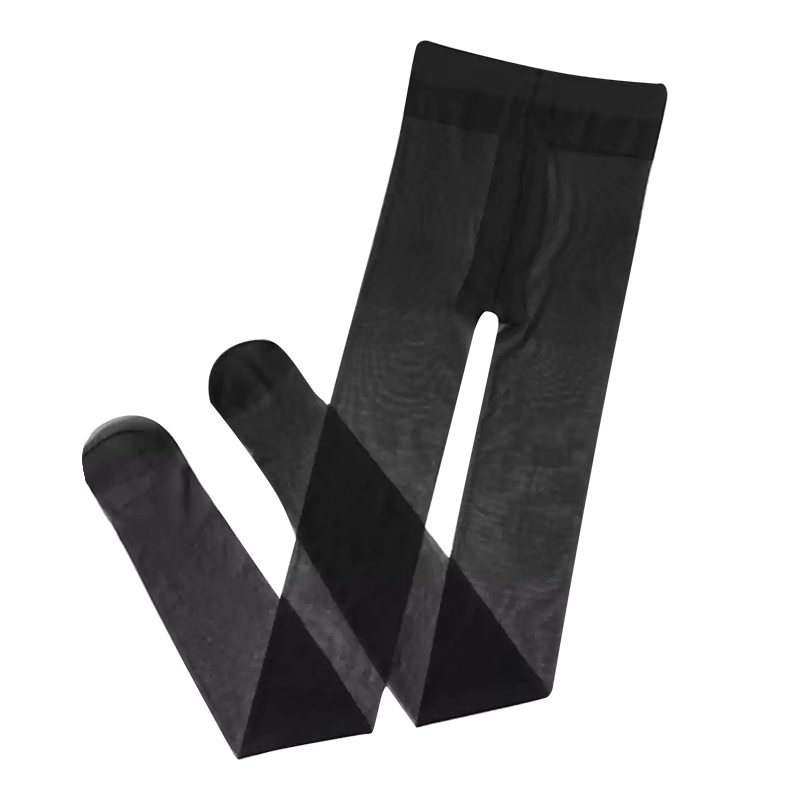 Dushiliren 26 New Black Stockings, 0D Sexy Ultra-Thin Toe Point Full Transparent Summer Thin Invisible Pantyhose, 2 Pairs Pack, Skin Color