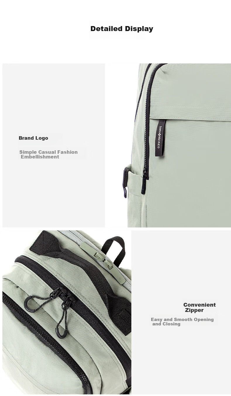 Xinxiuli Casual Sports Backpack Laptop Bag, 15.6-Inch, Lightweight Nylon Fabric, Large Capacity, UG3*002 12