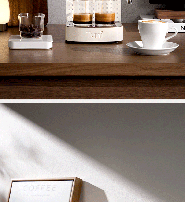 Tuni [Consult Customer Service for Surprises] E1 Compact Home Coffee Machine, Italian Espresso, Semi-Automatic Steam Milk Frother And Latte Art Maker, with Dual Heating System 4