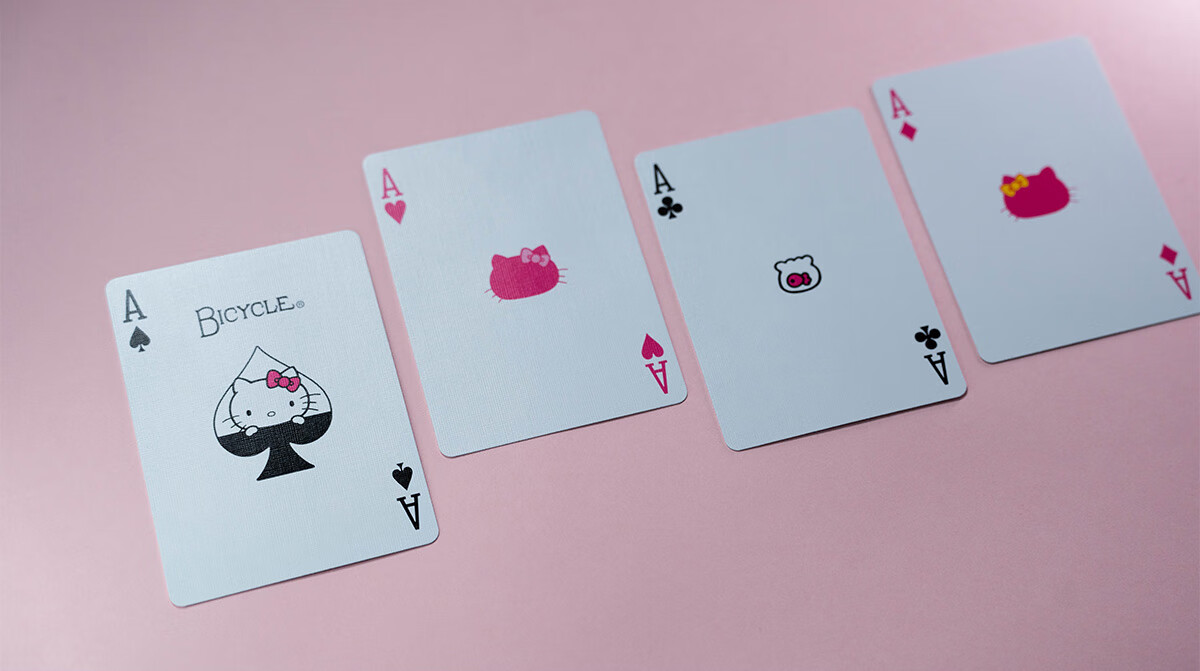 BICYCLE Hello Kitty Sanrio Collaboration Classic Bicycle Playing Cards Set of 1 8