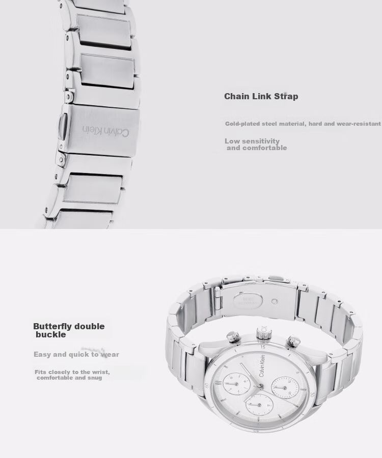 Calvin Klein CK Dynamic Steel Strap Quartz Sports Watch for Women, Goddess Day And New Year Gift 25200171 4