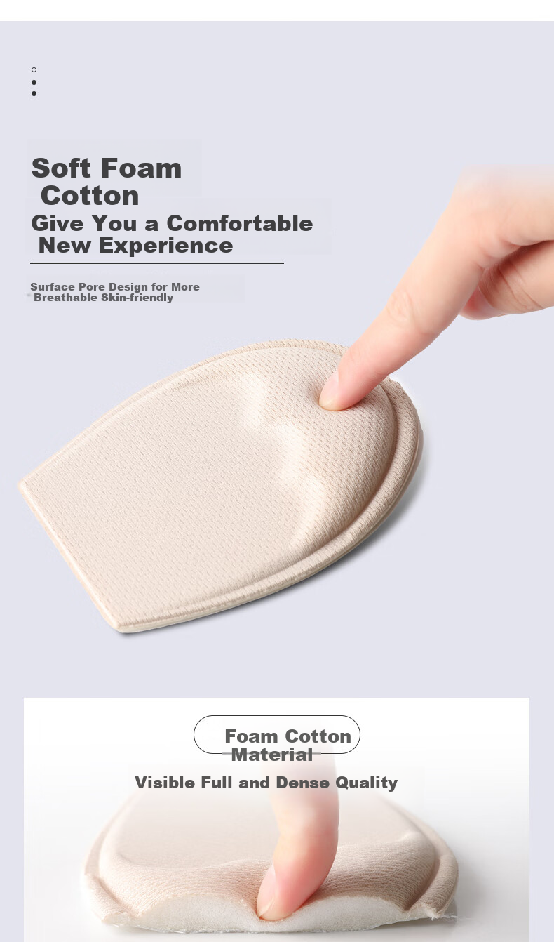 FOOTOPPO Front Palm Pad Half Pad for Women's High Heels And Leather Shoes, Semi-Sized Shoe Insoles, Thickened Shoe Inserts, Foot Pads And Cushions for Shoes That Are Too Big 6