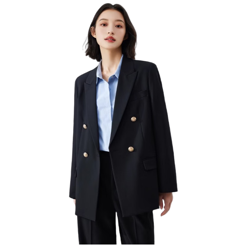 Miss Bird Black Blazer Women's Premium Formal Business Suit Jacket for College Students Interview