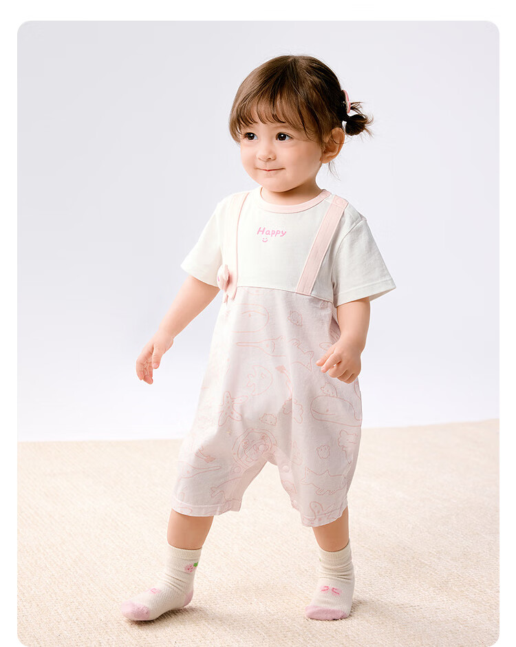 Balabala Baby Newborn Romper Jumpsuit Outfits Summer 2025 [Mall Same Style] 200225120201 14