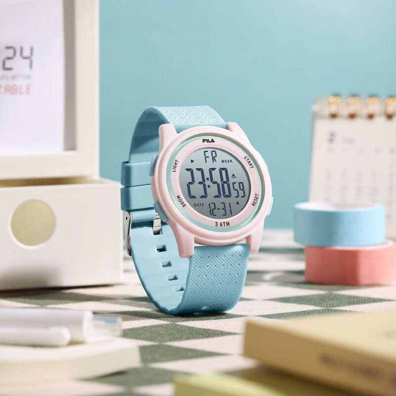 FILA Electronic Watch Sports Watch for Women, Primary And Middle School Students, Birthday Gift for Children, Digital Watch 6658-004