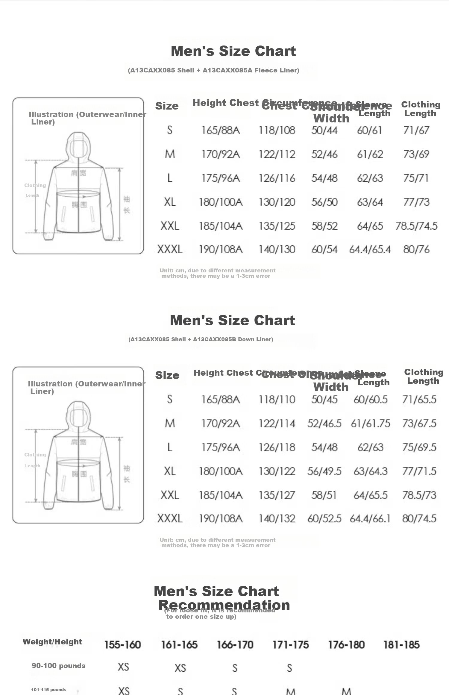 CAMEL North Wind Jacket Three-In Fleece Inner Layer for Men, Windproof And Waterproof Mountaineering Suit A13CAXX085XA XL 24