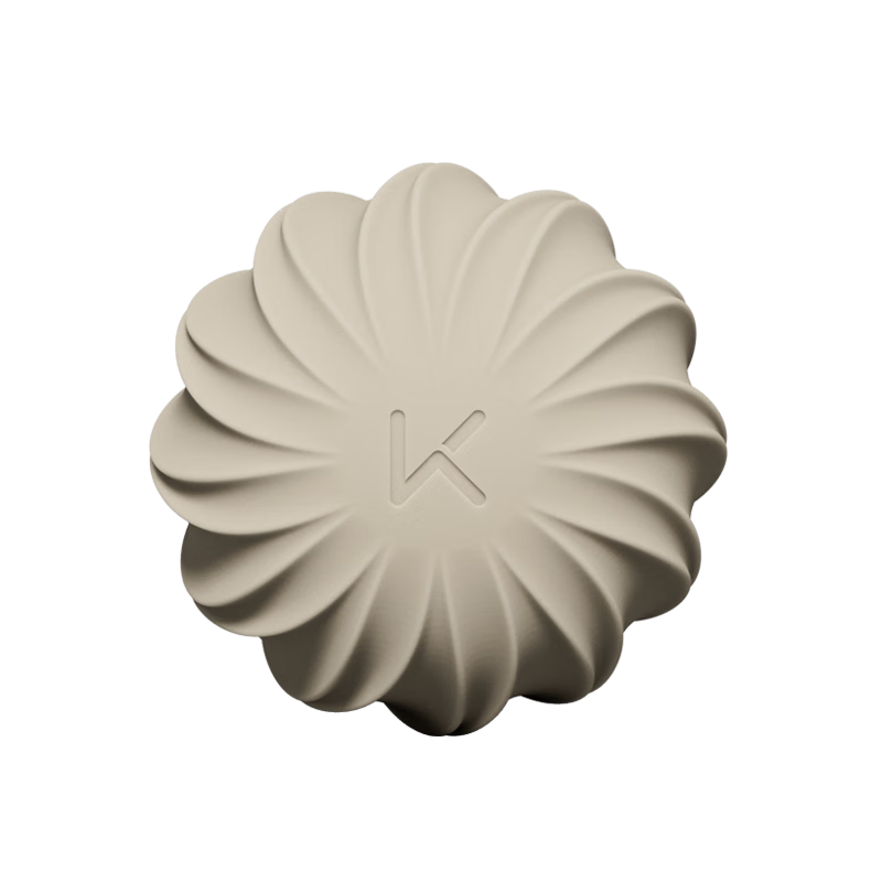 Keep Petal Silicone Fascia Ball Foot Massage Ball Back Muscle Relaxation Rehabilitation Yoga Fitness Ball Round Milk Tea Color