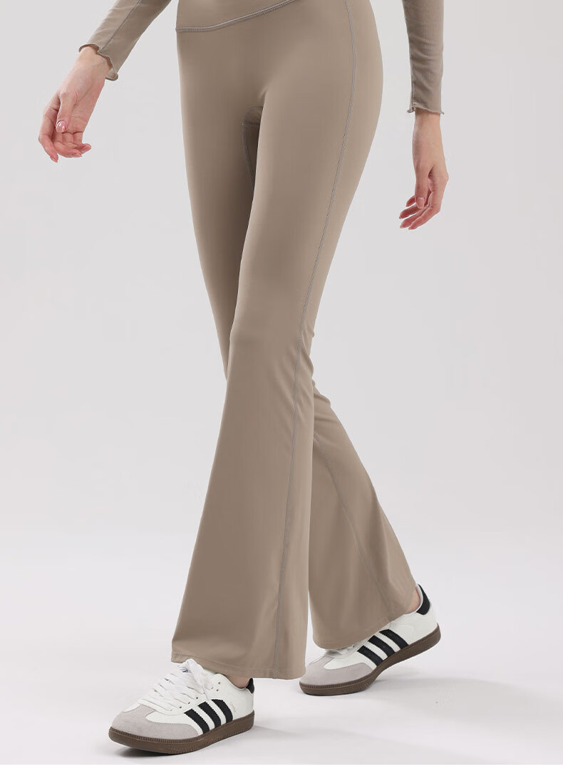 XUEXIMAN Two-Piece Set, Skirt And Yoga Pants for Women, Spring And Autumn New Style, Butt-Lifting Pilates Training Sports, Slightly Flared Wide-Leg Fitness Pants 21