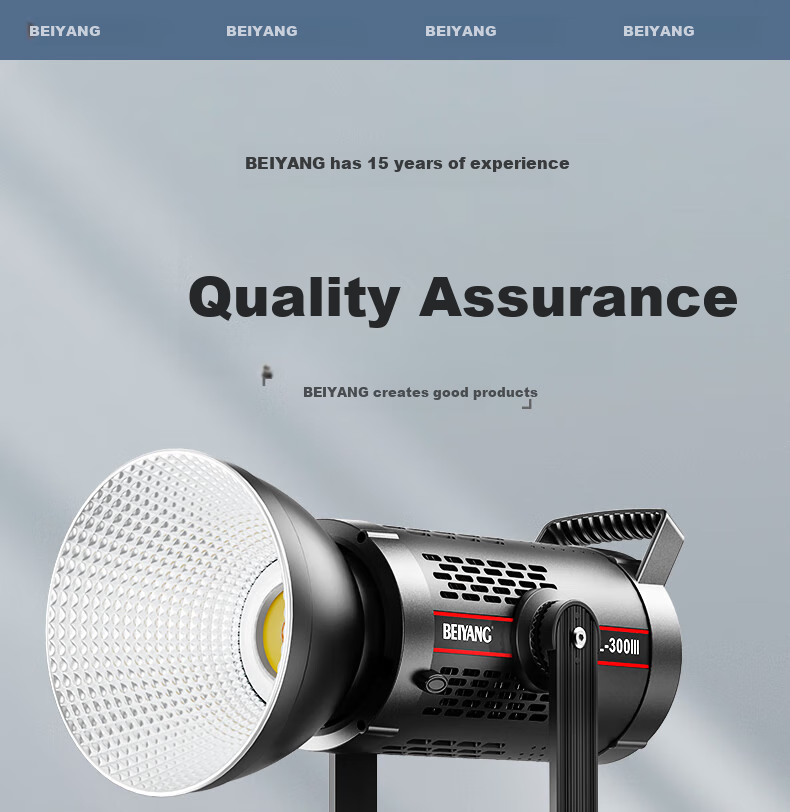 Beiyang SL300III Live Streaming Fill Light, Photography Camera Lighting, 300W Professional Live Streaming Beauty Light, Spherical Lamp, Deep Throw Light, Portrait Video Soft Light, Film And Television Shooting Light 14
