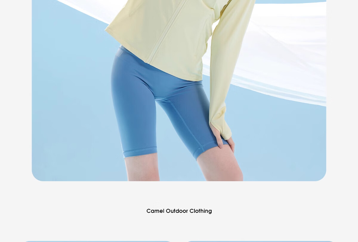 CAMEL Cold White Outdoor Sun Protection Clothing Spring And Summer Men's And Women's Original Yarn Cool-Feeling UPF50 Jacket Sun Protection Garment 29