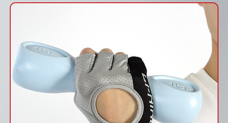 Li-Ning Fitness Gloves for Men, Sports Cycling Fingerless Gloves, Non-Slip Anti-Callus Weightlifting Climbing Outdoor Windproof Gym Training Durable Women's Gloves 15
