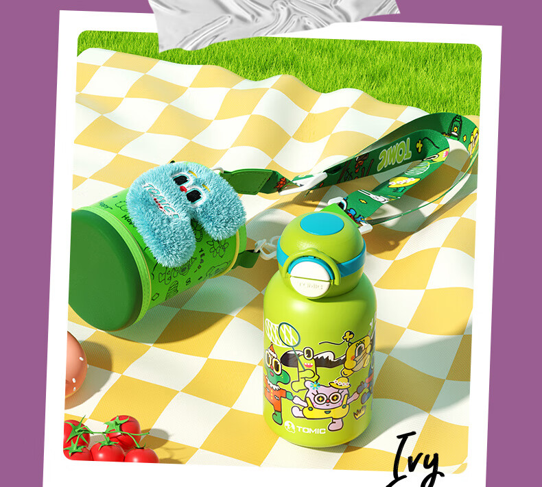 TOMIC Pure Titanium Kids Insulated Water Bottle Student Portable Straw Cup for Children Kindergarten School Use Birthday Gift 28