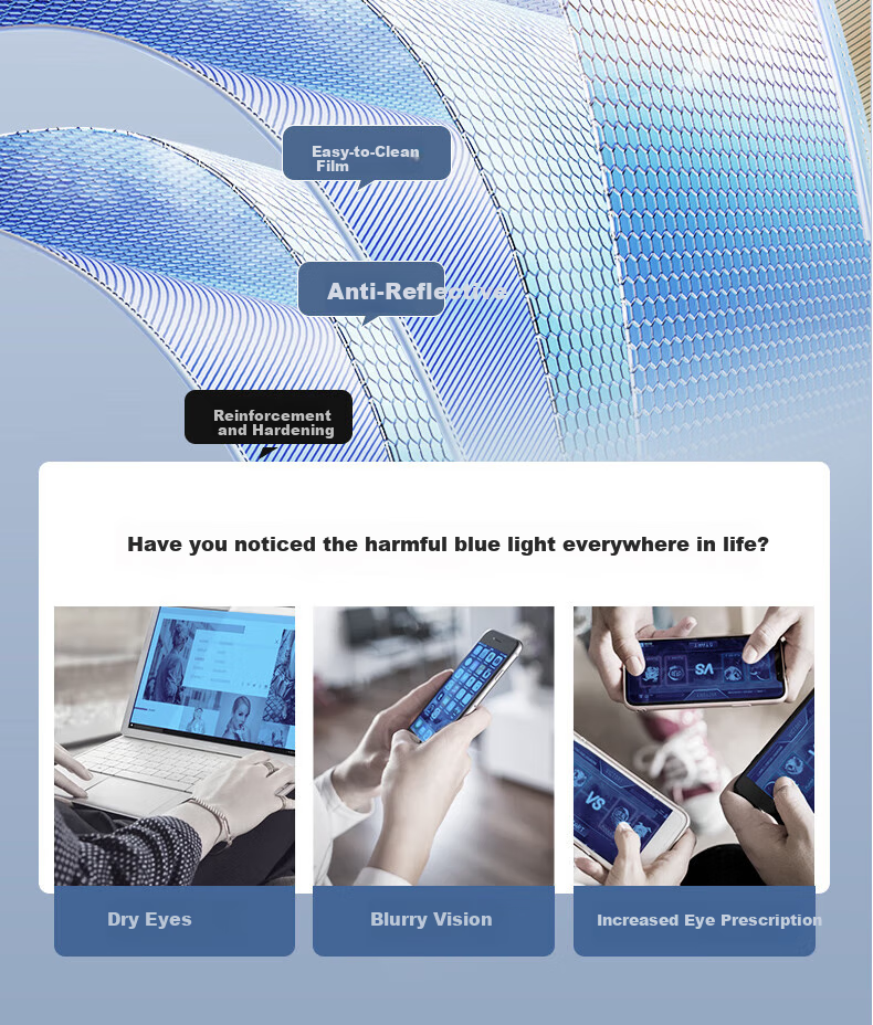 FENCHI Pure Titanium Ultra-Light Reading Glasses for Men And Seniors, High-Definition Anti-Blue Light Bifocal Smart Zoom Presbyopic Glasses for Dad 5