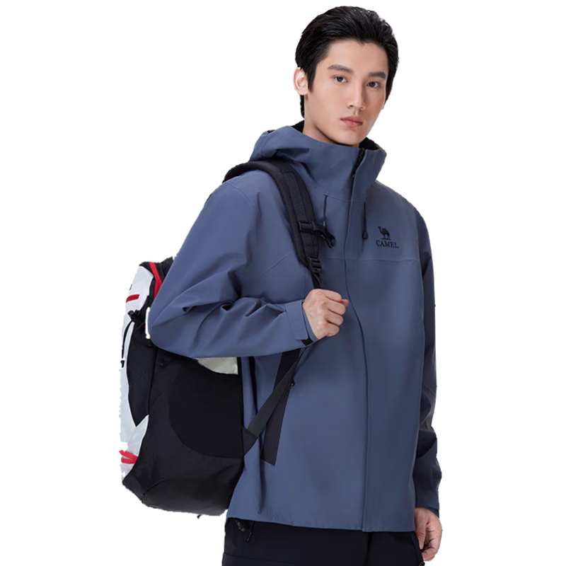 CAMEL Outdoor Hardshell Jacket for Men And Women, 3L Waterproof Rainproof Mountaineering Coat, Professional Storm Protection, Model 1864 Size S