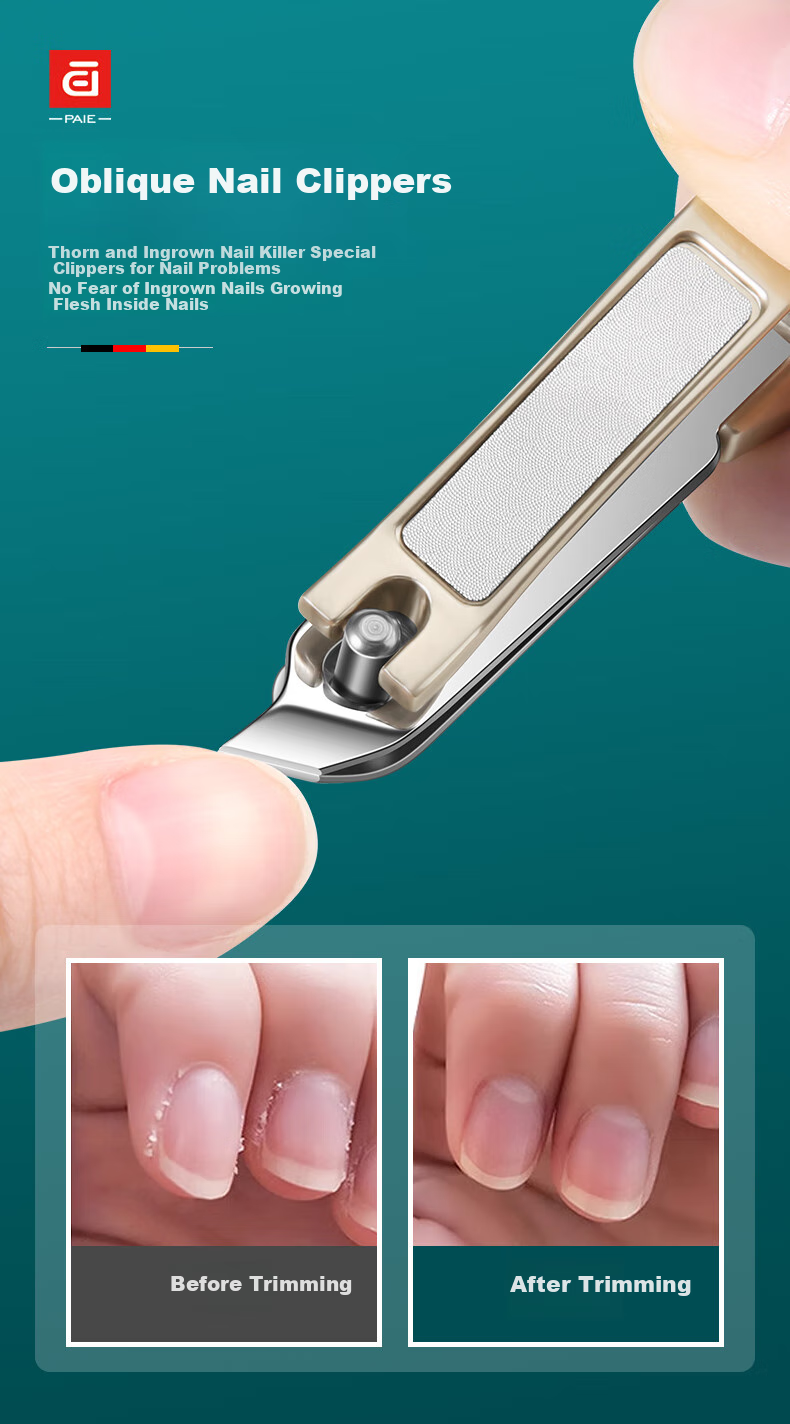 PAIE Anti-Splash Nail Clipper Set, Home-Use High-Quality Nail Clippers, Professional Care Tools for Men And Wome 7