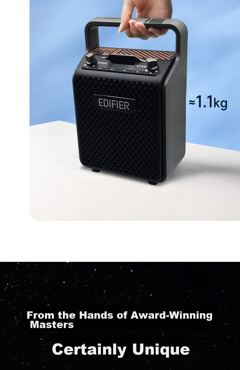 EDIFIER PP205 Portable Bluetooth Speaker, Karaoke Speaker, Square Dance Sound System, Stage And Conference Teaching Amplifier 5
