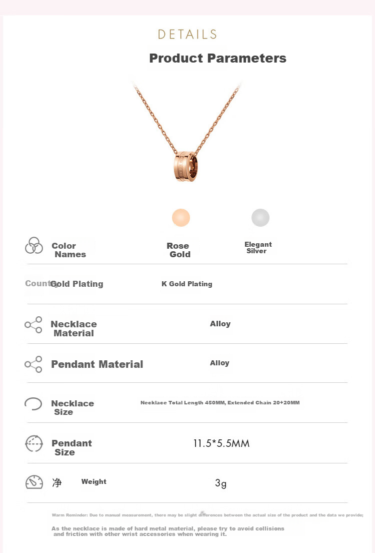 DanielWellington [Same As Ma Sichun], DW Necklace for Women, Satin White Rose Gold Collarbone Chain, DW153 Birthday Gift 8